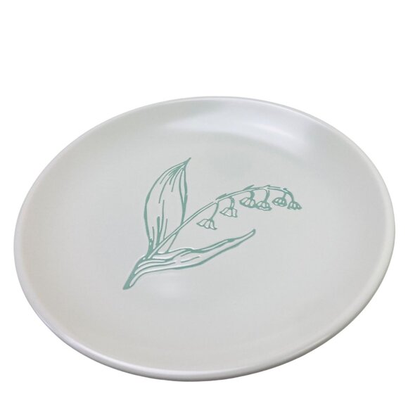 Bee & Willow Home Lily Of The Valley Saucer Plates 6.75" Springfield Set of 4 - Picture 2 of 3